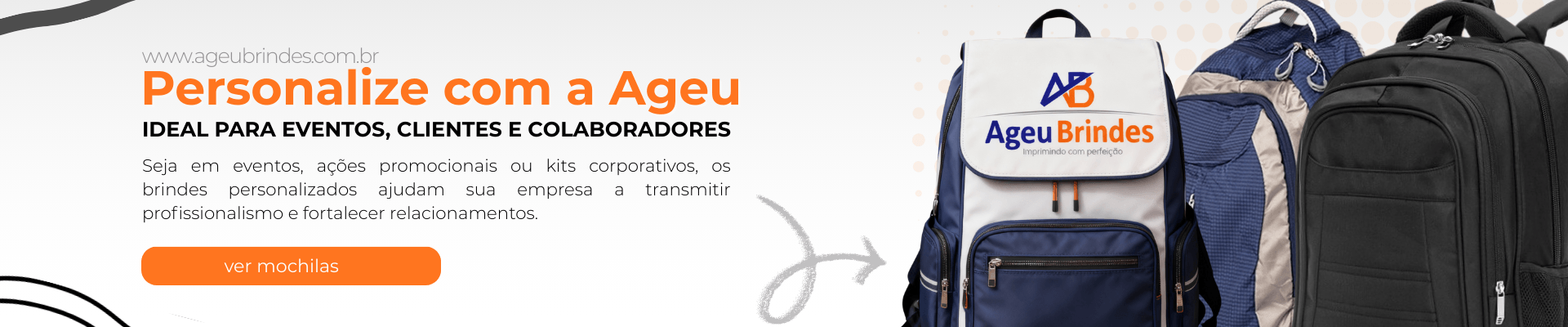 Banner Ageu Brindes Loja de Brindes Personalizada