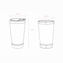 Copo Inox 500ml com Abridor - 09252AG